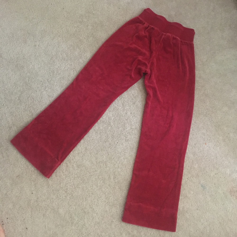 Girls Red Velvet Tracksuit Set - Picture 6 of 6